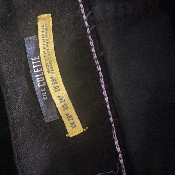 anthropologie Maeve the Colette  black velvet  Wide-Leg 24w - Picture 4 of 9